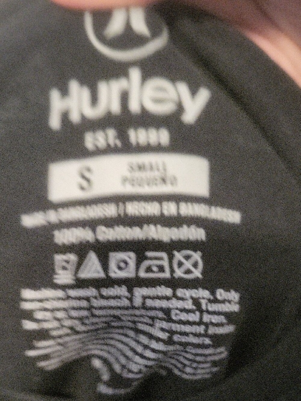 Vintage Hurley Black T‑Shirt with Graphic Logo - Picture 3 of 6